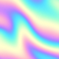 Soft blending abstract gradient background vector. Blur smooth background. Holographic colors. Vector image.