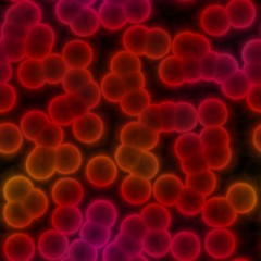 Red virus texture with black background