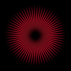 Red oscillator texture with black background