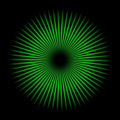 Green oscillator texture with black background