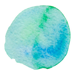 watercolor circle on white background