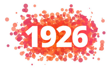 Jahr 1926 - dynamische rote Punkte