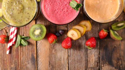 glasses of smoothie