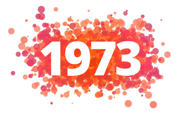 Jahr 1973 - dynamische rote Punkte