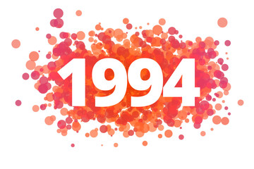 Jahr 1994 - dynamische rote Punkte