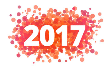 Jahr 2017 - dynamische rote Punkte