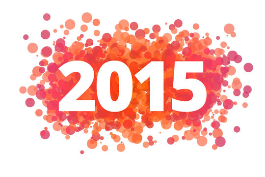 Jahr 2015 - dynamische rote Punkte