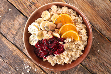 healthy breakfast , top view