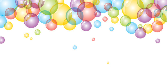 background with bright colored bubbles