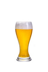 isolated beer glass