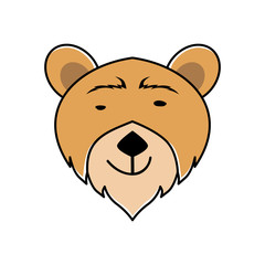 PrintKINDS OF ANIMAL BEARING EXPRESSION, ILLUSTRATION VECTOR