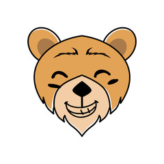 PrintKINDS OF ANIMAL BEARING EXPRESSION, ILLUSTRATION VECTOR