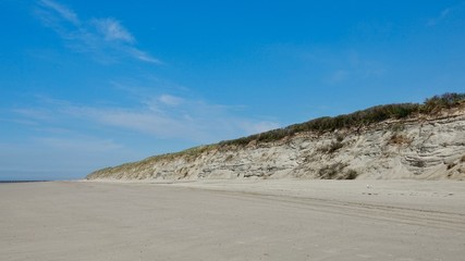 Dünenlandschaft an der Nordsee, Niederlande am Meer