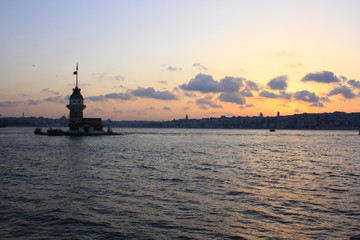 Fototapeta na wymiar Vistas del Bósforo, orillas de Estambul, 