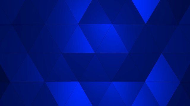 Loopable Abstract Blue Low Poly 3D surface as CG background. Soft Polygonal Geometric Low Poly motion background of shifting Red Orange polygons. 4K Fullhd seamless loop background render  V2