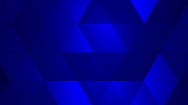 Loopable Abstract Blue Low Poly 3D surface as CG background. Soft Polygonal Geometric Low Poly motion background of shifting Red Orange polygons. 4K Fullhd seamless loop background render  V2