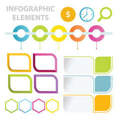Infographic icon set - SEO elements