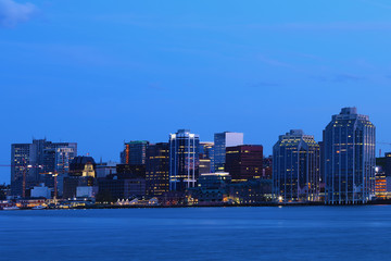 Halifax, Nova Scotia skyline at night