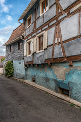 Naklejka premium Old town in Alsace, Bergheim, Haut Rhin..