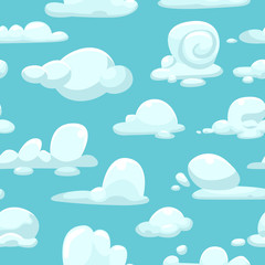 Cloud seamless pattern