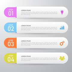Infographic template for business, education, web design, banners, brochures, flyers, diagram, workflow, timeline. Vector illustration.