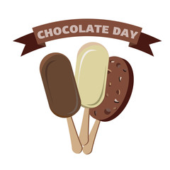 Vector illustration on a theme of World Chocolate Day