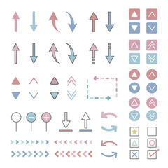 矢印アイコン シンプル  / vector eps 10 