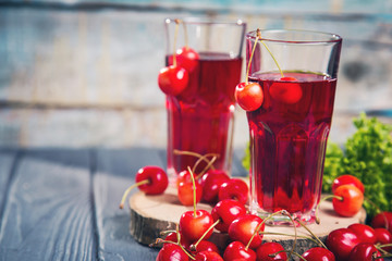 fresh cherries juice