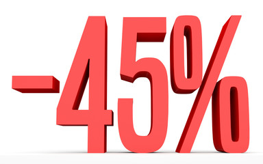 Minus forty five percent. Discount 45 %.