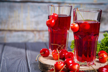 fresh cherries juice