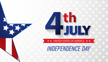 Obraz premium Fourth of July Independence Day. Abstract background. Vector