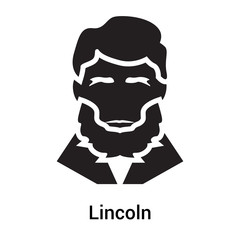Lincoln icon vector sign and symbol isolated on white background, Lincoln logo concept