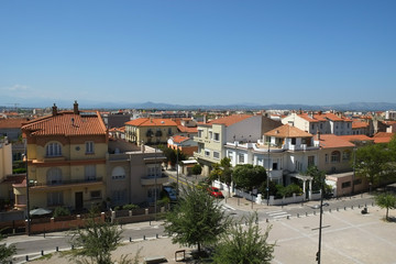 View of Perpignan city, France