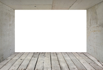 Old wall and wood floor.