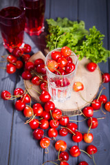 fresh cherries juice