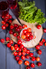 fresh cherries juice