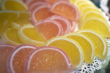 Oranges and lemon jellies
