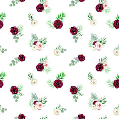 Elegant watercolor seamless pattern