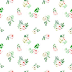 Elegant watercolor seamless pattern