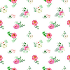 Elegant watercolor seamless pattern