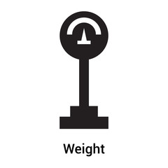 Weight icon vector sign and symbol isolated on white background, Weight logo concept