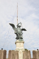 Fototapeta na wymiar ange statue rome