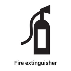 Fire extinguisher icon vector sign and symbol isolated on white background, Fire extinguisher logo concept