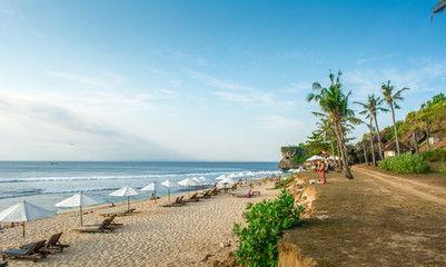 Fototapeta na wymiar Balangan beach, bali, indonesia