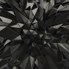Black abstract triangles backdrop - 208262573