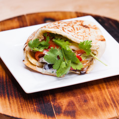 tacos arabes is traditional food in mexico and puebla city