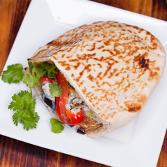 tacos arabes is traditional food in mexico and puebla city