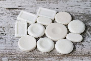 White soaps