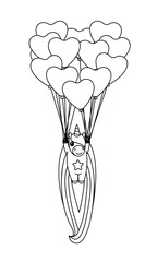 
vector cartoon unicorn Magic coloring book page for kids 07
