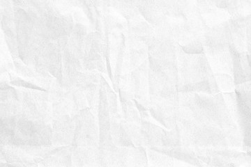 Crumpled white paper texture	